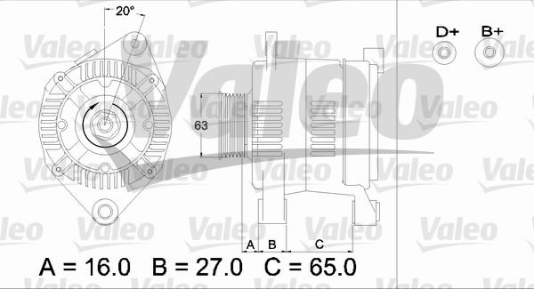 Valeo 436336 - Alternator autospares.lv