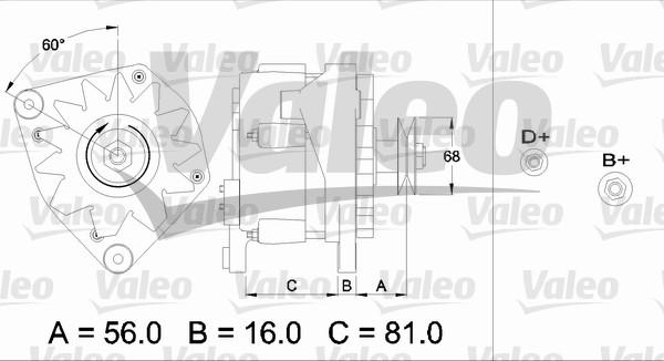 Valeo 436330 - Alternator autospares.lv