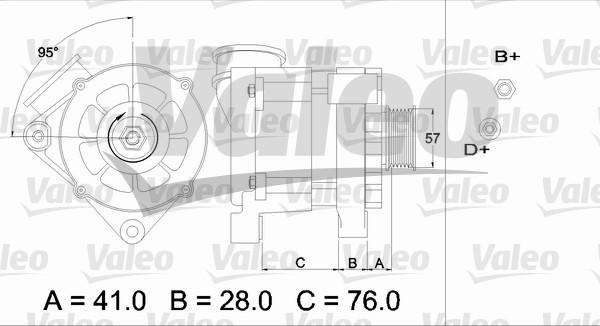 Valeo 436333 - Alternator autospares.lv