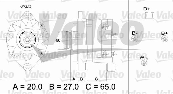 Valeo 436256 - Alternator autospares.lv