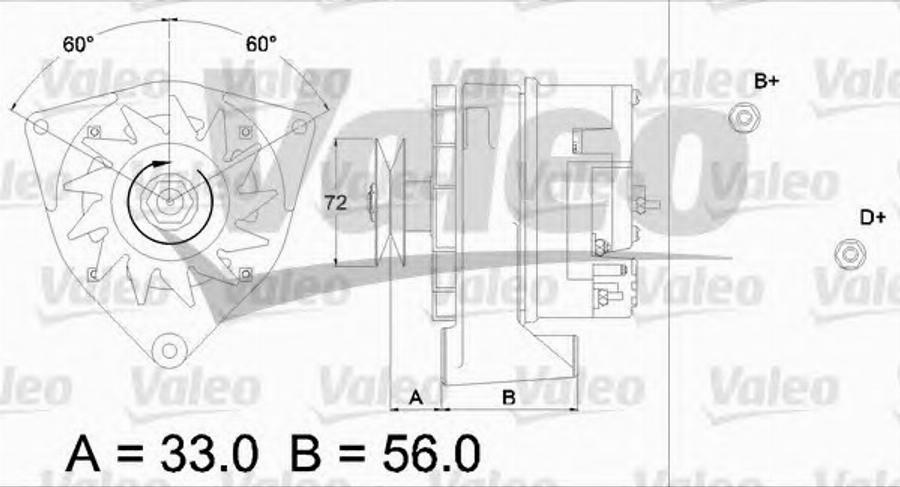 Valeo 436 266 - Alternator autospares.lv