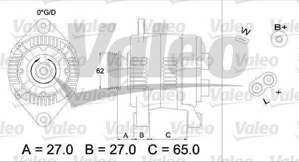 Valeo 436280 - Alternator autospares.lv