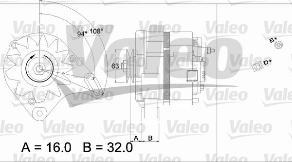 Valeo 436230 - Alternator autospares.lv