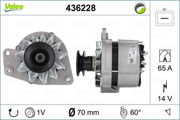 Valeo 436228 - Alternator autospares.lv