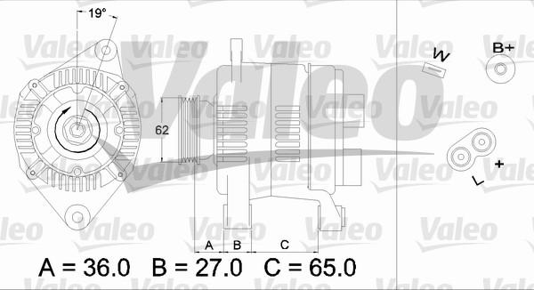 Valeo 436276 - Alternator autospares.lv