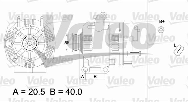 Valeo 436750 - Alternator autospares.lv