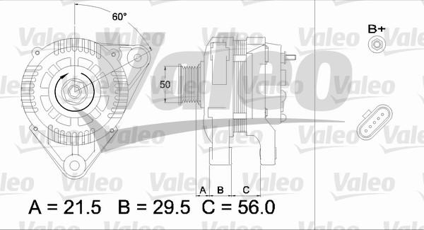 Valeo 436753 - Alternator autospares.lv