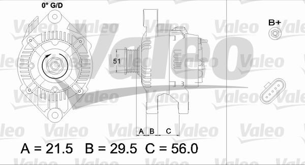 Valeo 436752 - Alternator autospares.lv