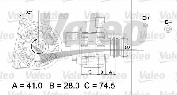 Valeo 436700 - Alternator autospares.lv