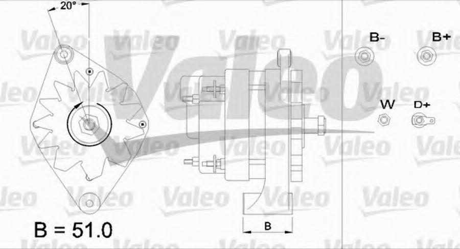 Valeo 436703 - Alternator autospares.lv