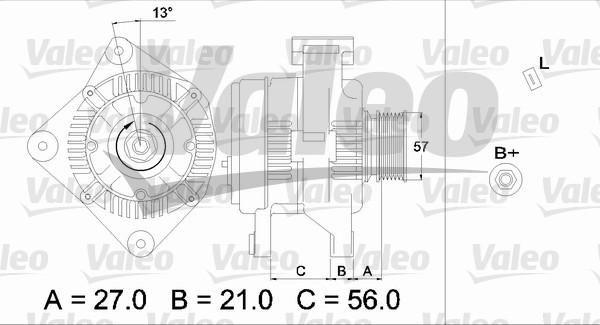 Valeo 436702 - Alternator autospares.lv