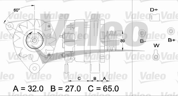 Valeo 436715 - Alternator autospares.lv