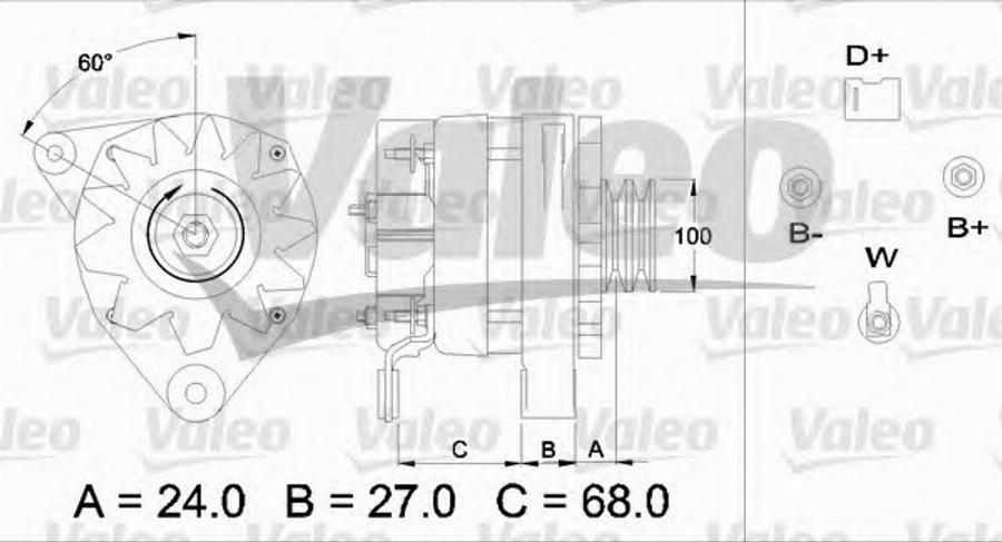 Valeo 436717 - Alternator autospares.lv