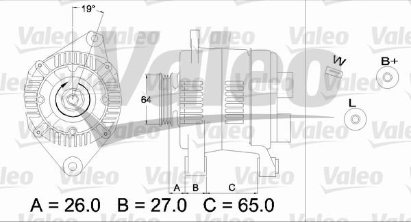Valeo 436737 - Alternator autospares.lv