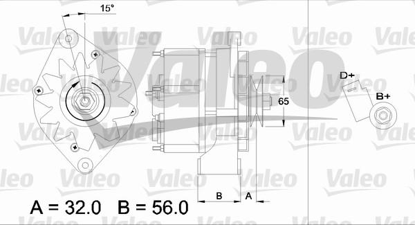 Valeo 436726 - Alternator autospares.lv