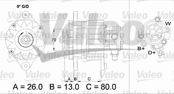 Valeo 436723 - Alternator autospares.lv