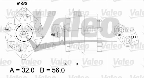 Valeo 436727 - Alternator autospares.lv