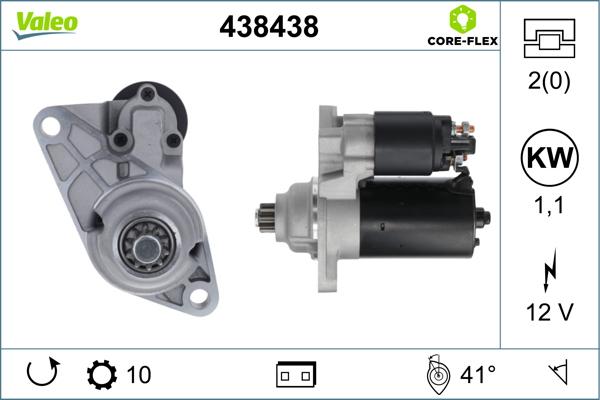 Valeo 438438 - Starter autospares.lv