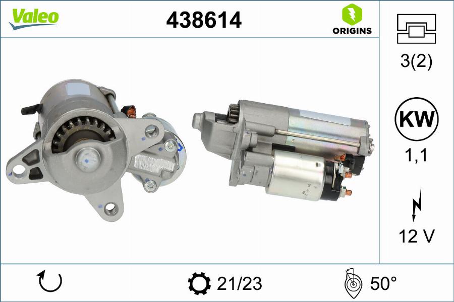 Valeo 438614 - Starter autospares.lv