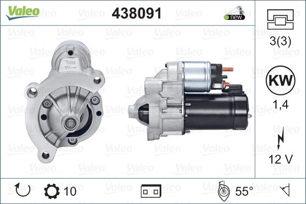 Valeo 438091 - Starter autospares.lv