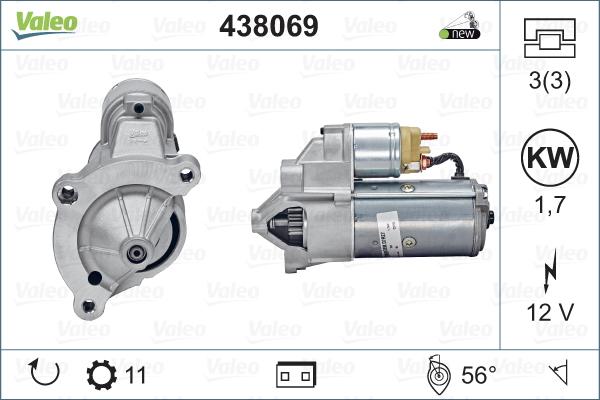 Valeo 438069 - Starter autospares.lv