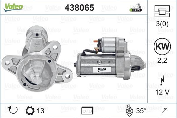 Valeo 438065 - Starter autospares.lv