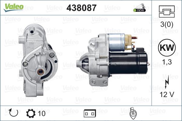 Valeo 438087 - Starter autospares.lv