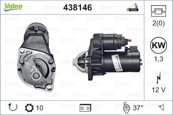 Valeo 438146 - Starter autospares.lv