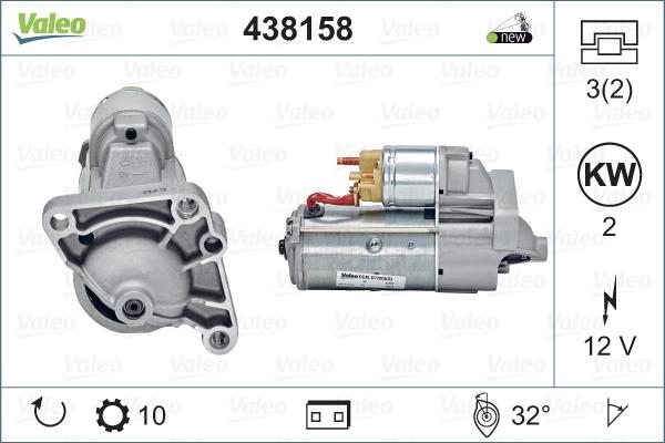 Valeo 438158 - Starter autospares.lv