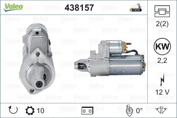 Valeo 438157 - Starter autospares.lv