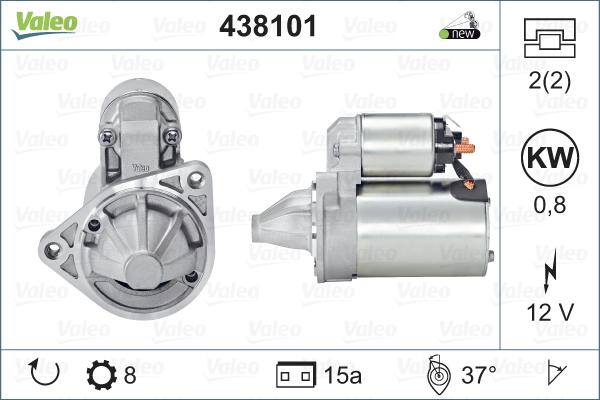 Valeo 438101 - Starter autospares.lv