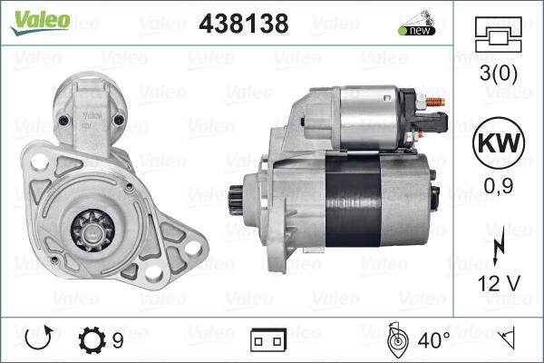 Valeo 438138 - Starter autospares.lv