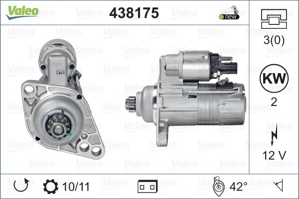 Valeo 438175 - Starter autospares.lv