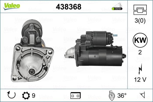 Valeo 438368 - Starter autospares.lv