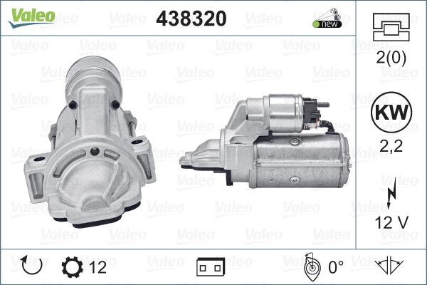 Valeo 438320 - Starter autospares.lv