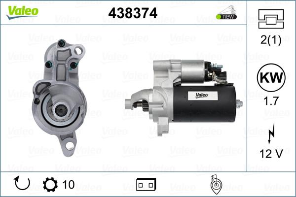 Valeo 438374 - Starter autospares.lv