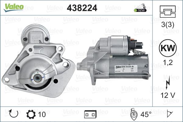 Valeo 438224 - Starter autospares.lv