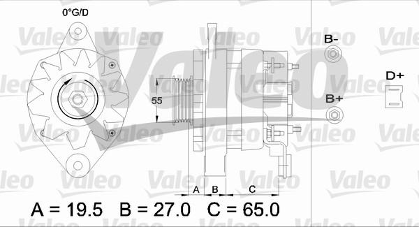 Valeo 433444 - Alternator autospares.lv