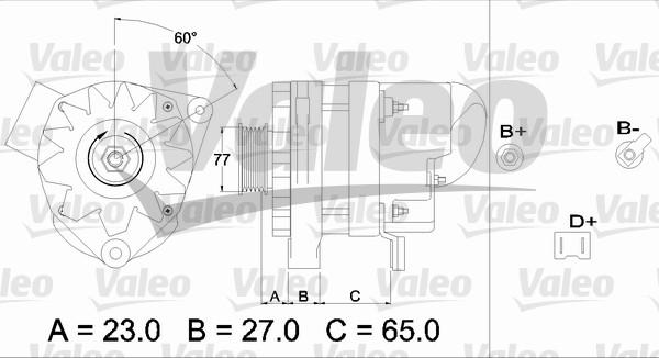 Valeo 433452 - Alternator autospares.lv