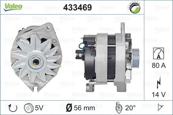 Valeo 433469 - Alternator autospares.lv