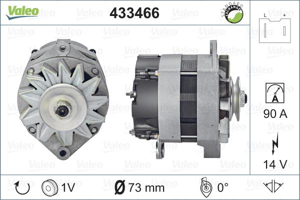 Valeo 433466 - Alternator autospares.lv