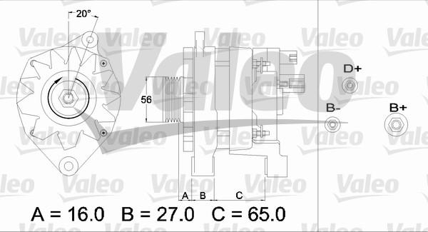 Valeo 433468 - Alternator autospares.lv