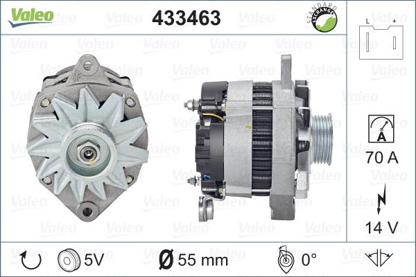 Valeo 433463 - Alternator autospares.lv