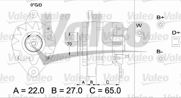 Valeo 433462 - Alternator autospares.lv