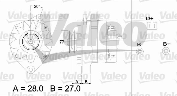 Valeo 433407 - Alternator autospares.lv