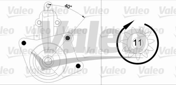 Valeo 433343 - Starter autospares.lv