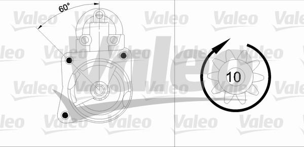 Valeo 433347 - Starter autospares.lv