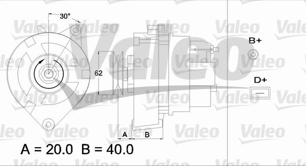 Valeo 433359 - Alternator autospares.lv