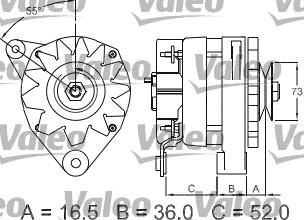 Valeo 433368 - Alternator autospares.lv