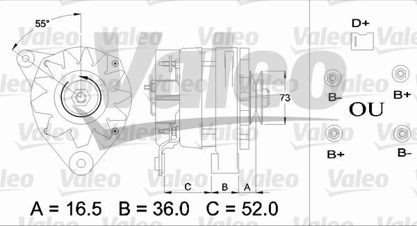 Valeo 433368 - Alternator autospares.lv